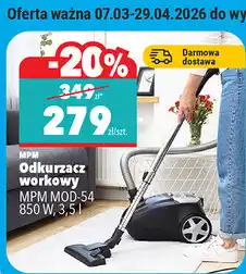 Biedronka Odkurzacz workowy MPM MOD-54 oferta