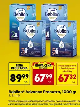 Biedronka Bebilon Advance Pronutra: 2,3,4,5 oferta