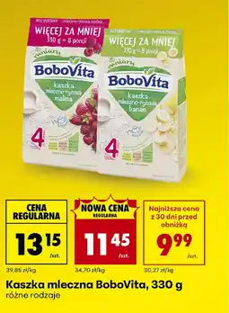 Biedronka Kaszka mleczna Bobovita oferta