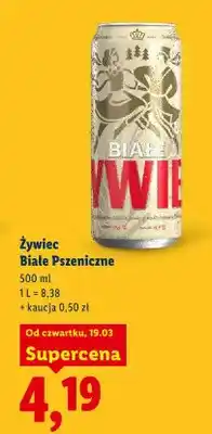 Lidl Piwo Żywiec Białe Pszeniczne oferta