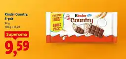 Lidl Batonik Kinder Country, 4-pak oferta