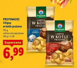 Lidl Chipsy w kotle prażone solone oferta