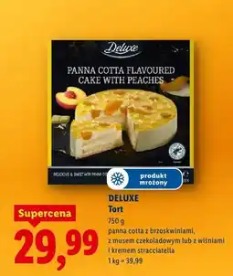 Lidl Tort panna cotta z brzoskwiniami oferta