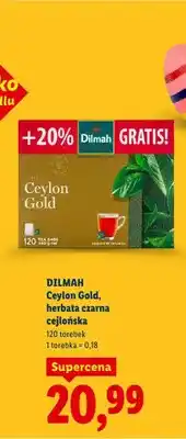 Lidl Herbata Ceylon Gold czarna cejlońska 120 t oferta