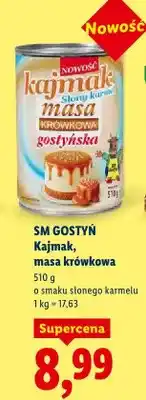 Lidl Kajmak, masa krówkowa o smaku słonego karmelu oferta