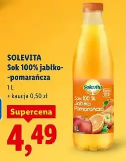 Lidl Sok 100% jabłko-pomarańcza oferta