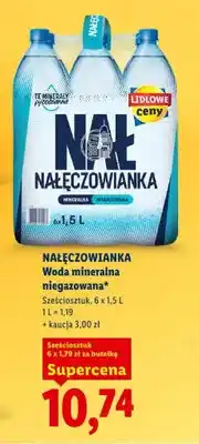 Lidl Woda mineralna niegazowana sześciosztuk oferta