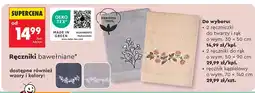 Biedronka Ręczniki bawełniane 2x 30x50 cm, różne wzory i kolory oferta
