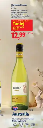 Lidl Wino wytrawne Chardonnay Cimarosa oferta
