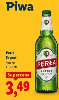 Lidl Piwo Perła Export oferta