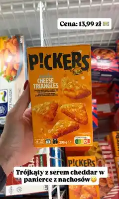 Biedronka Trójkąty z serem cheddar w panierce z nachosów oferta