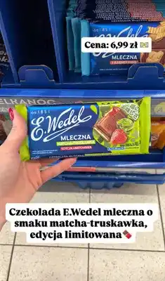 Biedronka Czekolada mleczna matcha-truskawka edycja limitowana oferta