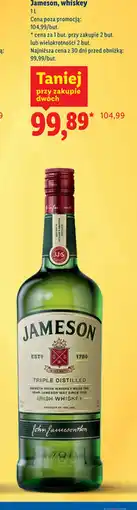 Lidl Whiskey Jameson oferta