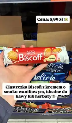 Biedronka Ciasteczka z kremem o smaku waniliowym oferta