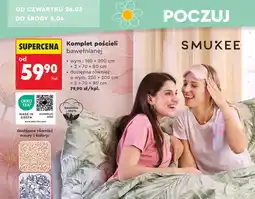 Biedronka Komplet pościeli bawełnianej 160x200 cm + 2x 70x80 cm oferta