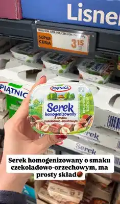 Biedronka Serek homogenizowany o smaku czekoladowo-orzechowym oferta