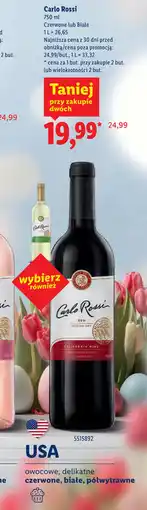 Lidl Wino Carlo Rossi oferta