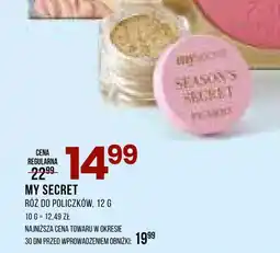 Drogerie Natura Róż do policzków My secret oferta