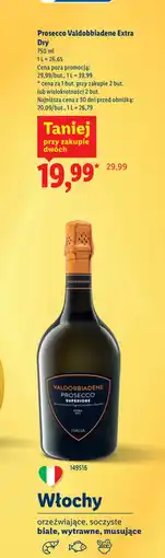 Lidl Prosecco Valdobbiadene oferta