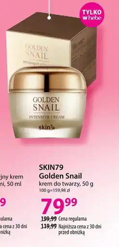Hebe Krem do twarzy Golden snail oferta