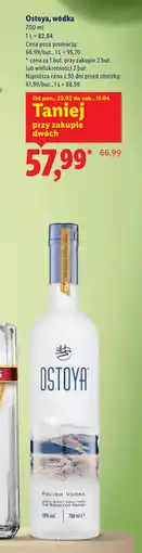 Lidl Wódka Ostoya oferta