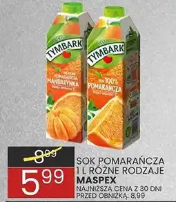 Wafelek Sok pomarańcza w różne rodzaje Maspex oferta