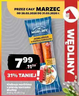 Netto Kiełbasa morlińska z piersią kurczaka oferta