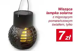 KiK Lampka solarna wisząca z migoczącym pomarańczowym światłem oferta