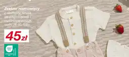 KiK Zestaw niemowlęcy 2 elementy, składa się z ogrodniczek i muślinowej koszuli oferta
