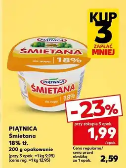 Kaufland Śmietana 18% oferta