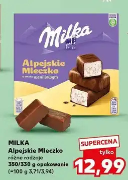Kaufland Alpejskie mleczko różne rodzaje oferta