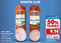 Kaufland Krakowska sucha z szynki, z indykiem oferta