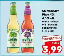 Kaufland Piwo Somersby różne rodzaje Apple, Blackberry oferta