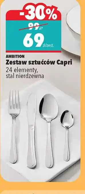 Biedronka Zestaw sztućców Ambition oferta