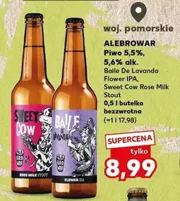 Kaufland Piwo Alebrowar Baile De Lavanda Flower IPA, Sweet Cow Rose Milk Stout oferta