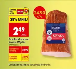 Biedronka Szynka Kraina Wędlin oferta