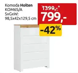 Black Red White Komoda Holten KOM6S/A oferta