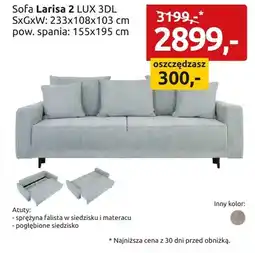 Black Red White Sofa Larisa 2 LUX 3DL oferta