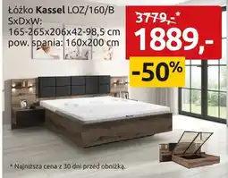 Black Red White Łóżko Kassel LOZ/160/B oferta