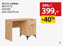 Black Red White Biurko Lamea BIU1D1S oferta