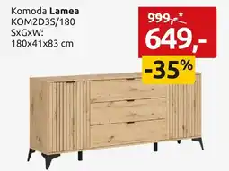 Black Red White Komoda Lamea KOM2D3S/180 oferta