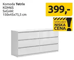 Black Red White Komoda Tetrix KOM6S oferta