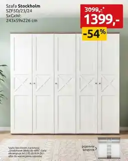 Black Red White Szafa Stockholm SZF5D/23/24 oferta