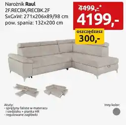 Black Red White Narożnik Raul 2F.RECBK/RECBK.2F oferta