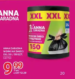 Selgros Anna zaradna worki na śmieci xxl 35 l oferta