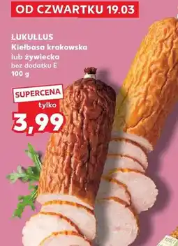 Kaufland Kiełbasa żywiecka bez dodatku E oferta