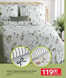 Selgros Komplet pościeli z bawełny 160 x 200 cm oferta