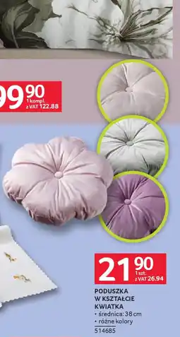 Selgros Poduszka w kształcie kwiatka oferta