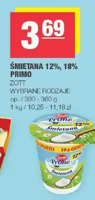 Spar Śmietana 12%, 18% primo oferta