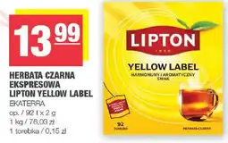 Spar Herbata czarna ekspresowa Lipton Yellow Label oferta